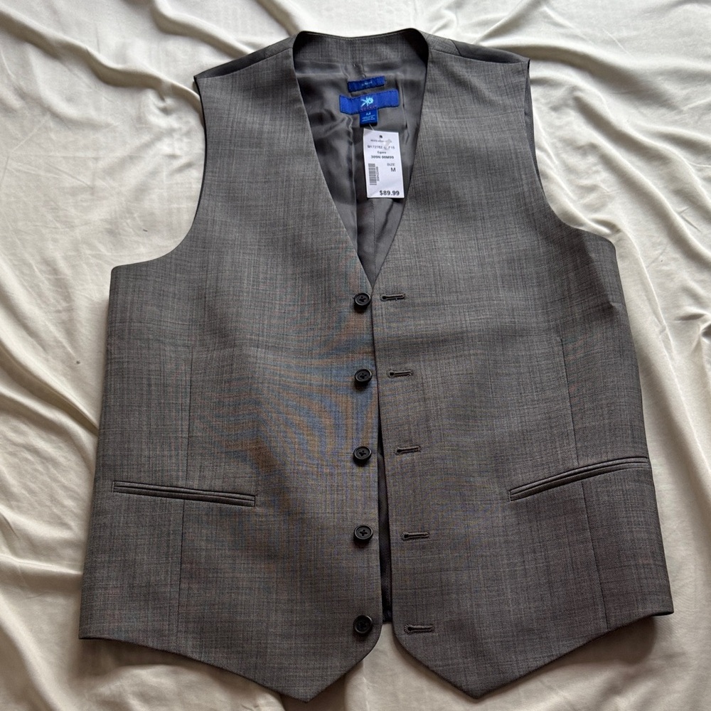 Egara Charcoal Gray Suit Vest